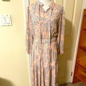 Elegant Korean maxi dress
